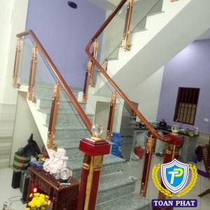 CẦU THANG KÍNH TRỤ INOX 304 41